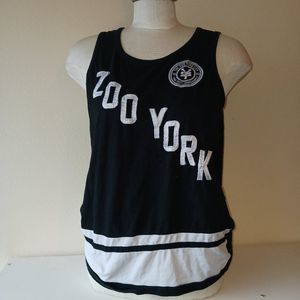 ZOO YORK vintage y2k black tank top medium unisex new york